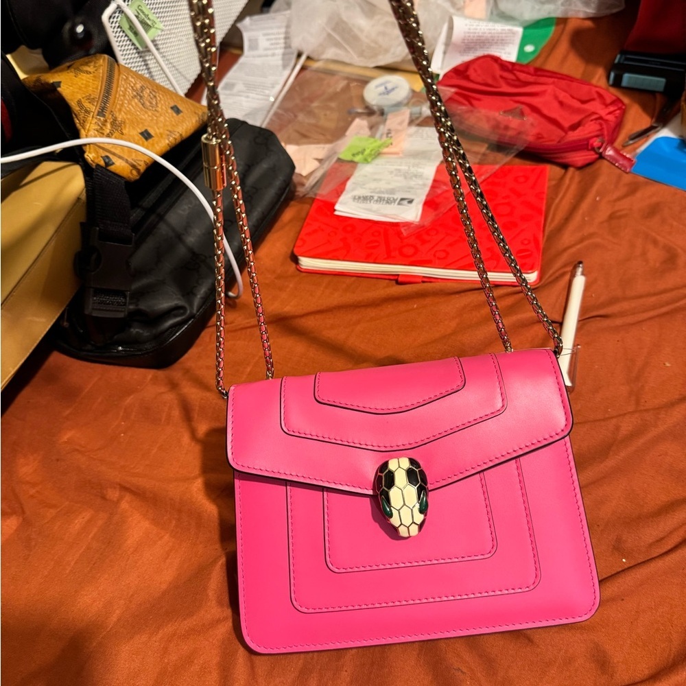 Bvlgari Serpenti Pink Shoulder Bag